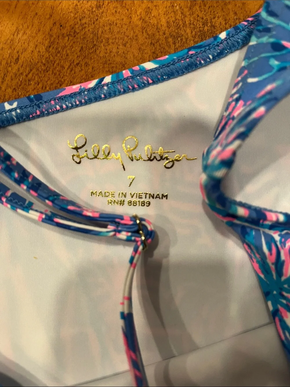 Lilly Pulitzer NWT Girls' Boca Blue It’s a Sailabration One-Piece Swimsuit